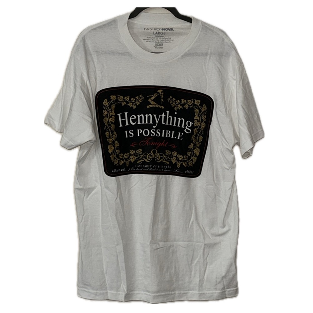 Hennything Is Possible Short Sleeve Tee Size Large